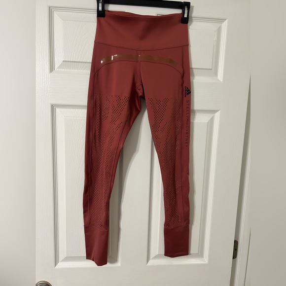 ADIDAS By STELLA MCCARTNEY Clay Red Leggings - Picture 3 of 10